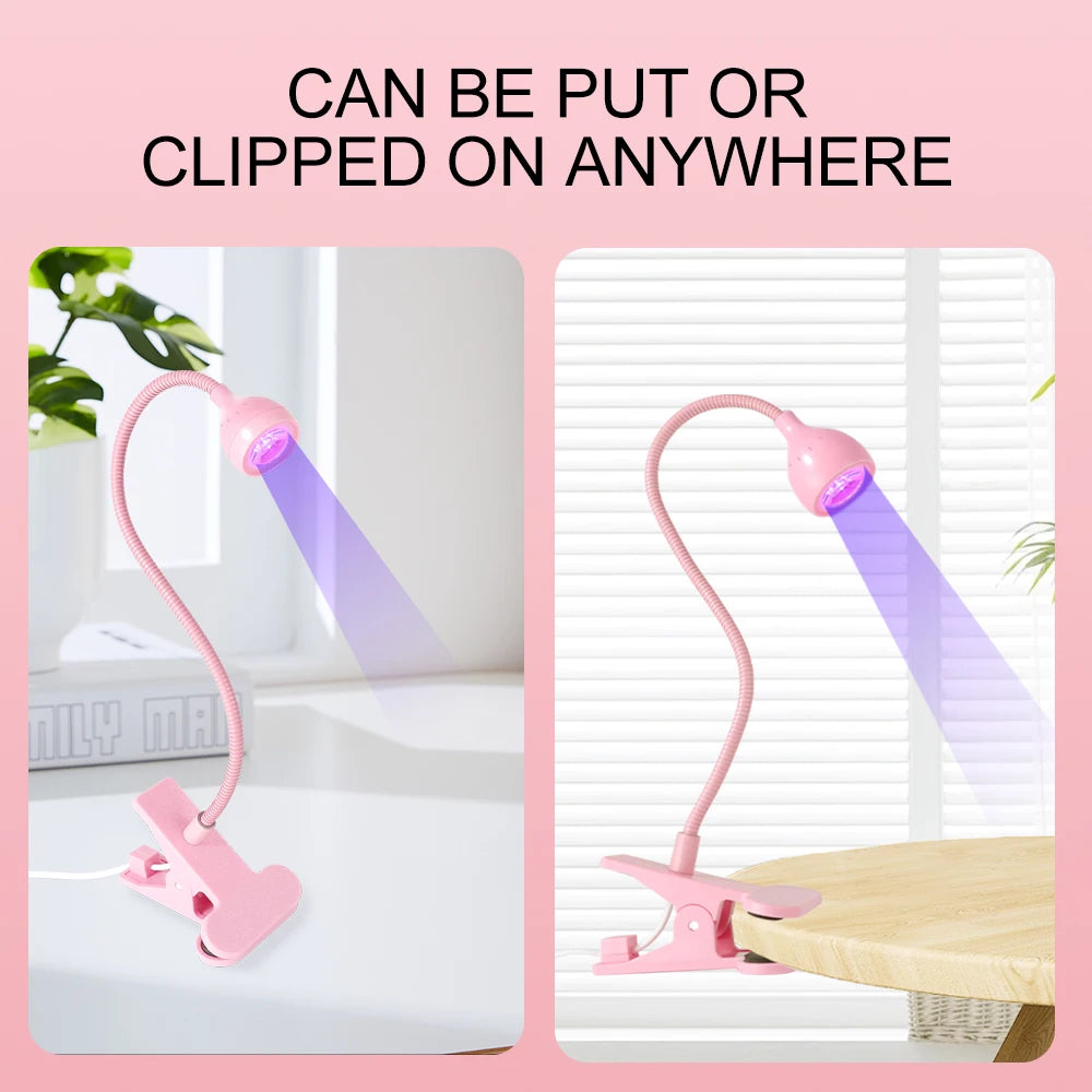 Flexible Clip-On UV Nail Lamp