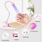 Flexible Clip-On UV Nail Lamp