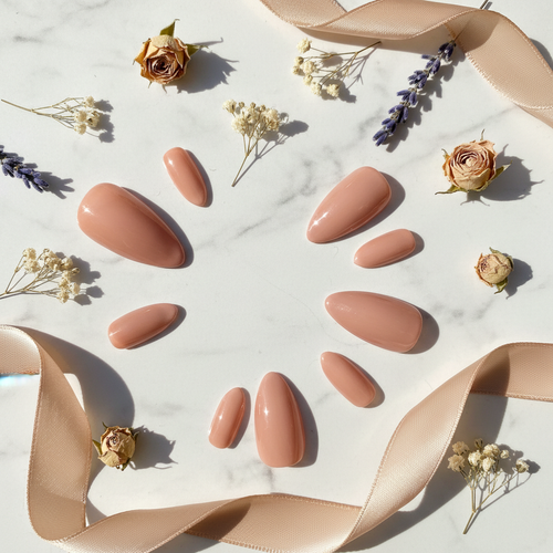 Custom Press-On Nail Set Luxury Flat Lay